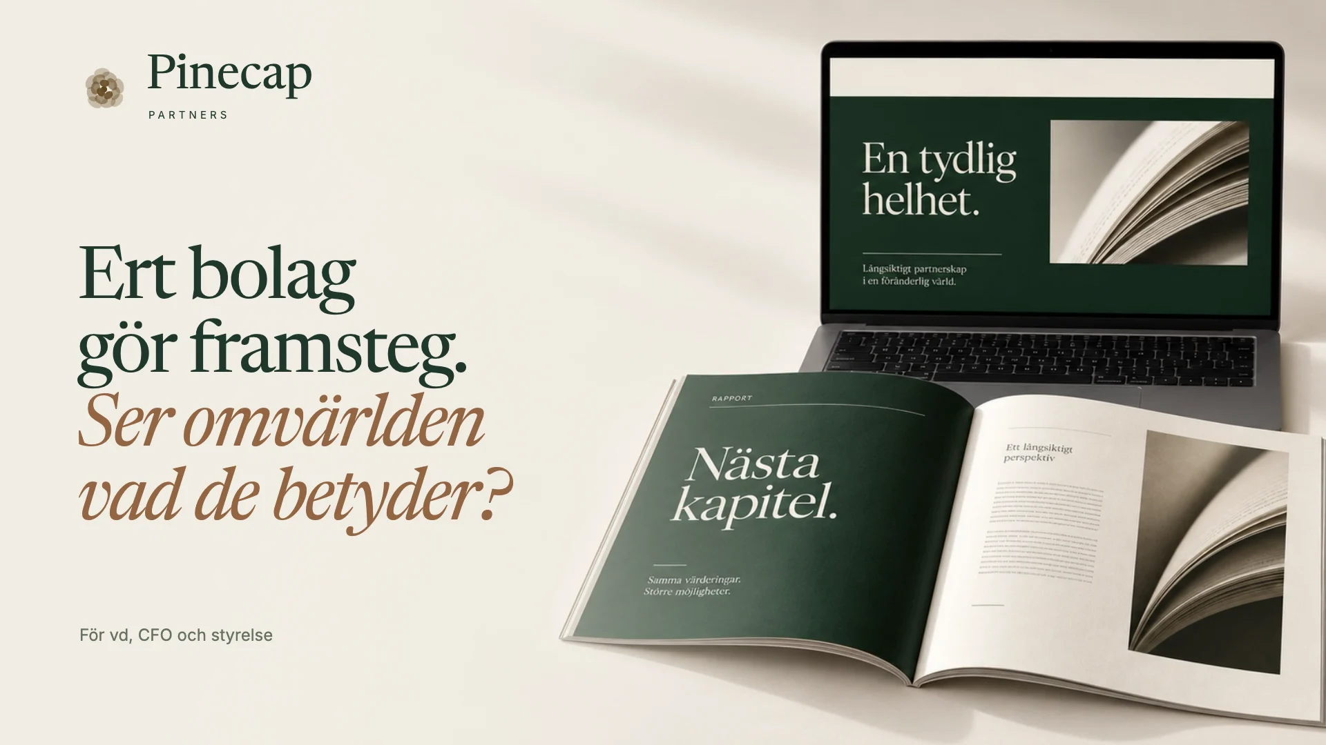 Pinecaps rapport och webbplats