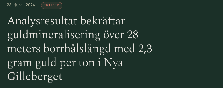 Originalrubriken i det publicerade pressmeddelandet, 26 juni 2026